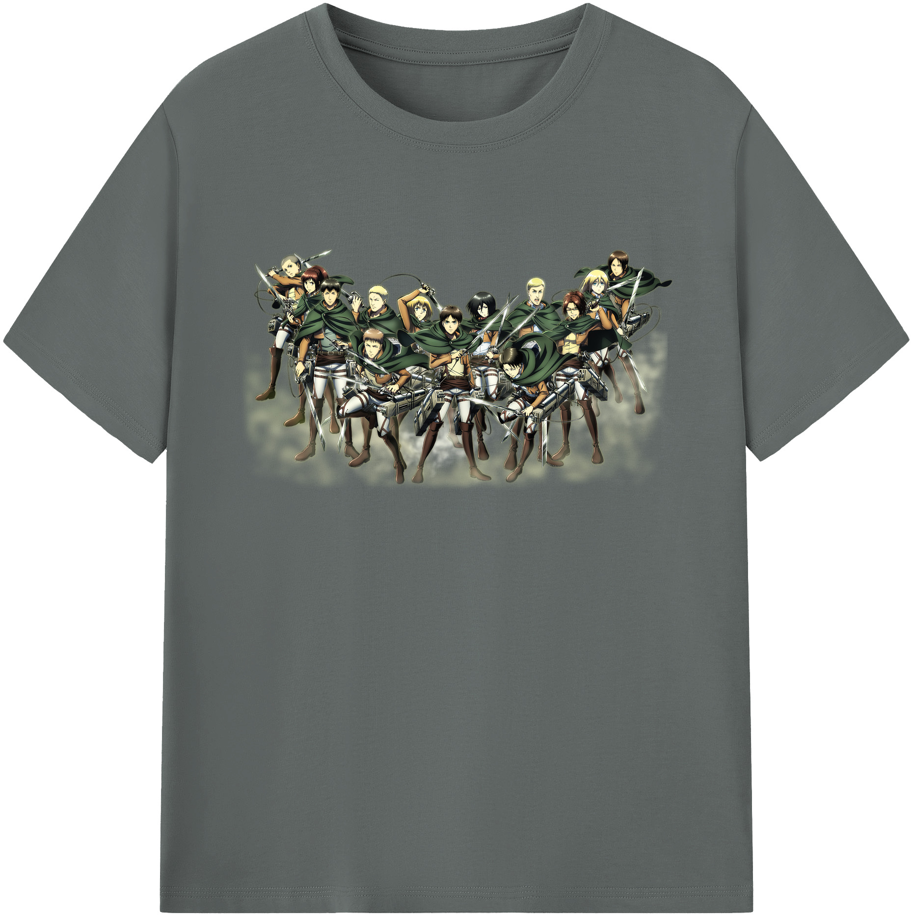 （画像用） 進撃の巨人 Attack on Titan 綿100％ メンズ半袖Tシャツ｜肌触りやわらか＆通気性